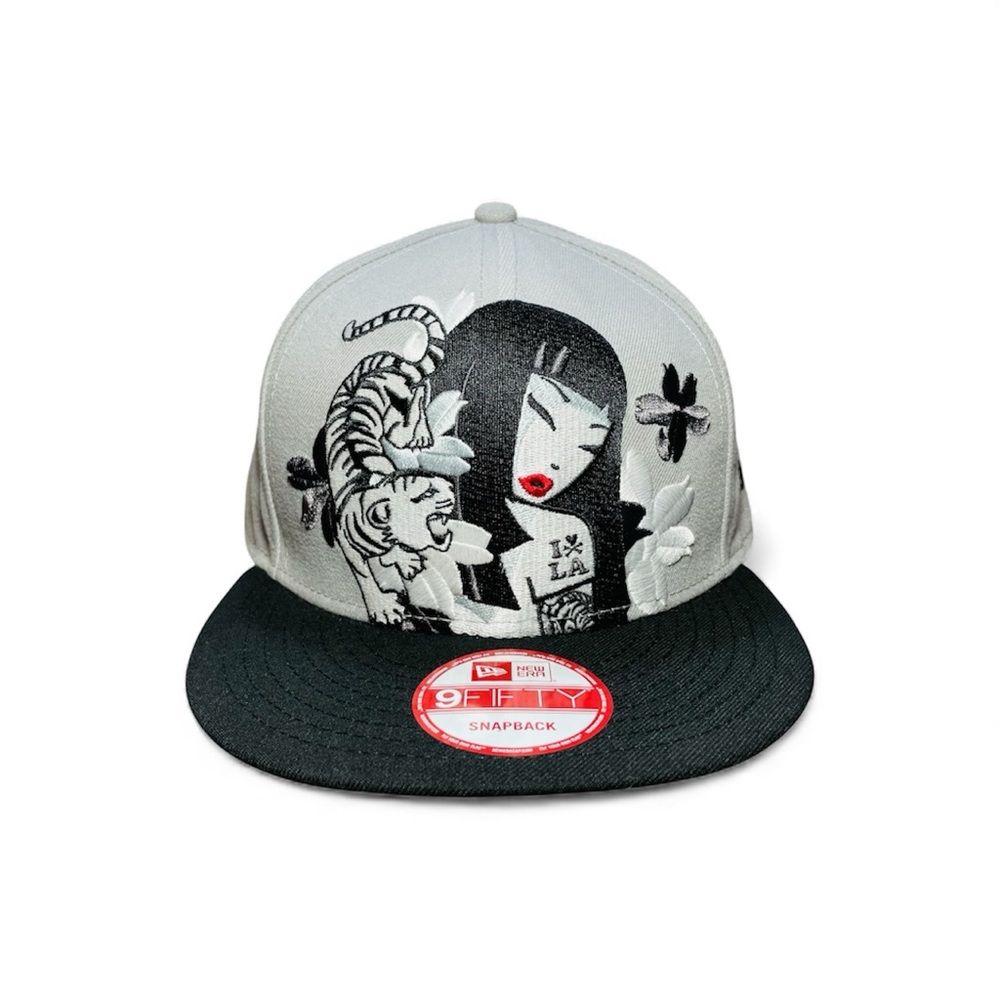 New Era 9FIFTY Tokidoki Snapback Cap Hat I Love LA Tattooed Girl with Tiger NWOT